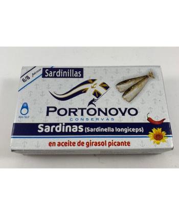 SARDINILLAS ACEITE PICANTE 6-8 P RR 90 FA PORTONOVO