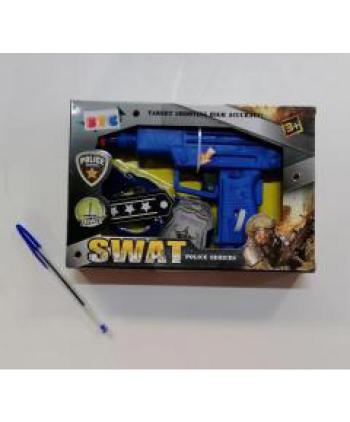 PISTOLA SONORA AZUL SWAT POLICE SSERICES 1 UD
