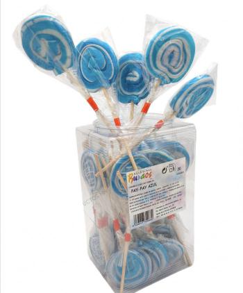 PAY-PAY AZUL CARAMELO BURGOS BOTE 30 Uds