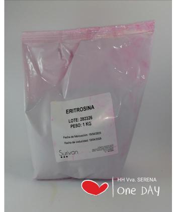 COLORANTE ERITROSINA ROSADO SABOMUR (SURIVAN) BOLSA 1 KG