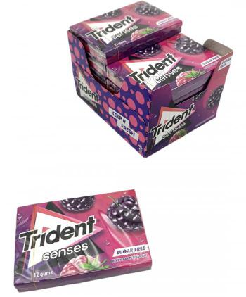 TRIDENT SENSES BERRY PARTY 12 Uds