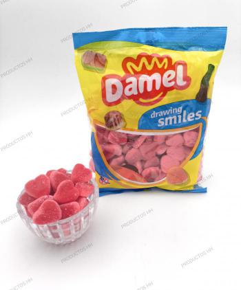 GOMAS DAMEL CORAZONES RELLENOS FRESA PICA 1 Kg