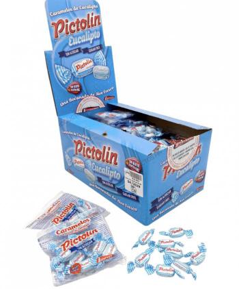 PICTOLIN EUCALIPTO SIN AZUCA CAJA 50 BOLSITAS 20 grs