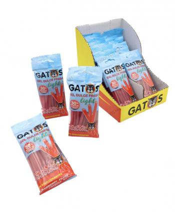 REGALIZ ROJO LIGHT GATO 70 grs 20 Bolsas