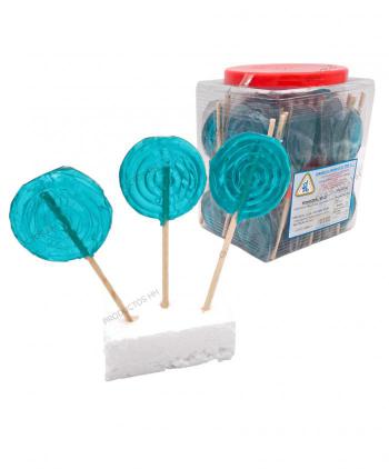 PIRULETA REDONDA ESPIRAL PEQUEÑA AZUL TETE 50 Uds