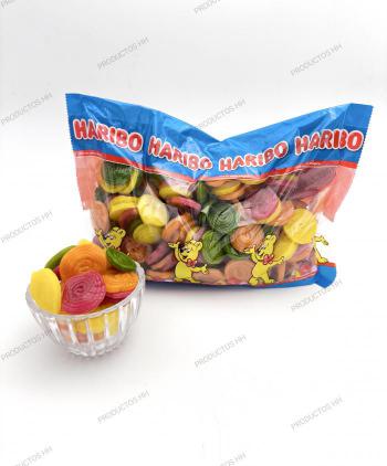 DISCOS FRIUT ACID MULTICOLOR HARIBO 2 Kg