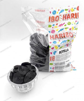 DISCOS NEGROS REGALIZ HARIBO 2 Kg