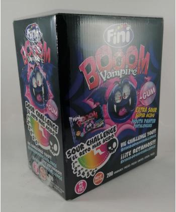 CHICLES RELLENOS FINI BOOM VAMPIRE CAJA 200 Uds