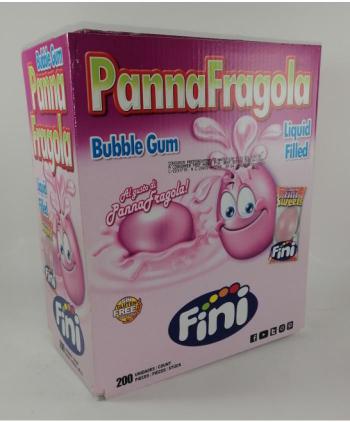 CHICLES RELLENOS FINI PANNA FRAGOLA CAJA 200 Uds