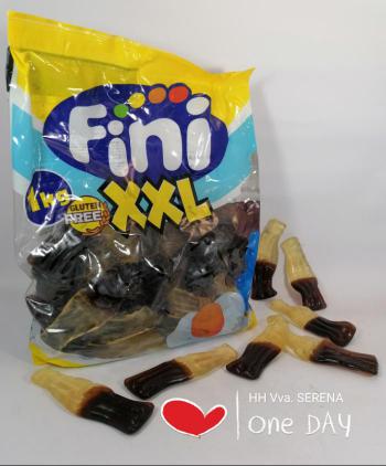 GOMAS FINI BOTELLAS COLA BRILLO GIGANTES 1 KG