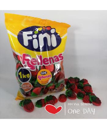 GOMAS FINI FRESAS SALVAJE RELLENAS BRILLO 1 KG