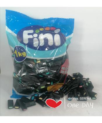 GOMAS FINI TACO NEGRO RELLENO BRILLO 1 KG