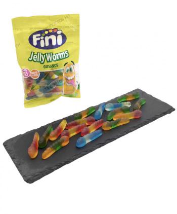 GOMAS FINI CLEAR JELLY WORMS 90 grs 1 Ud