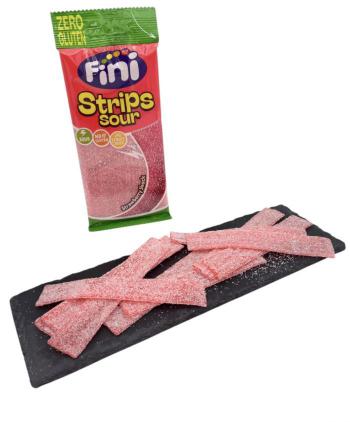 GOMAS FINI STRIPS SOUR STRAWBERRY ZERO GLUTEN 90 grs 1 Ud
