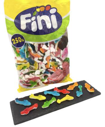 GOMAS FINI TIBURONES SURTIDO BRILLO 250 Uds