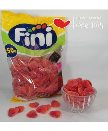 GOMAS FINI CORAZON MELOCOTON AZUCAR 250 Uds