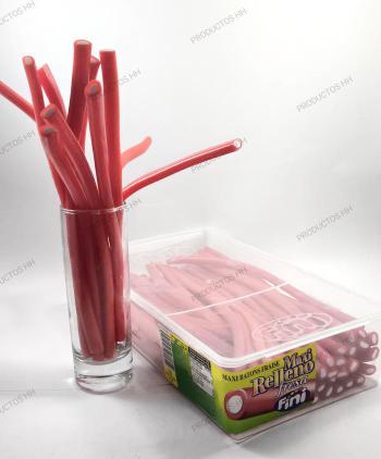 REGALIZ FINI MAXIRELLENO ROJO FRESA 70 Uds