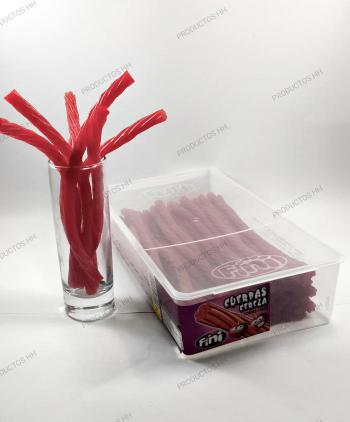 REGALIZ FINI MAXI CUERDA CEREZA 70 Uds