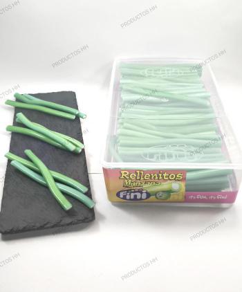 REGALIZ FINI RELLENO MANZANA BRILLO 200 Uds