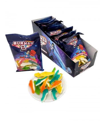 GOMAS BURMAR TIBURONES SURTIDO BRILLO 100 grs 1 Uds