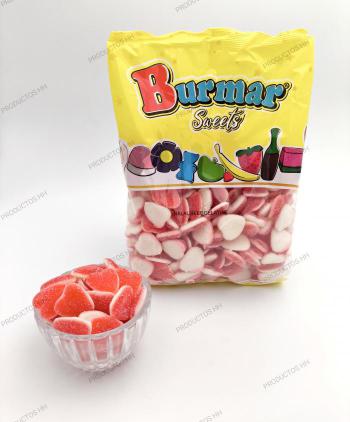 GOMAS BURMAR CORAZON DELUXE AZUCAR 250 Uds
