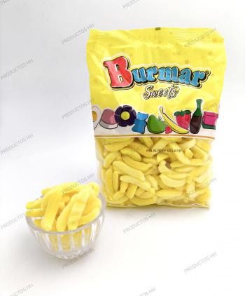 GOMAS BURMAR BANANA AMARILLA AZUCAR 250 Uds