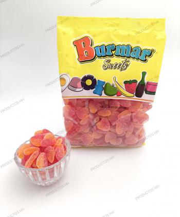 GOMAS BURMAR CORAZON MELOCOTON ACIDO AZUCAR 250 Uds