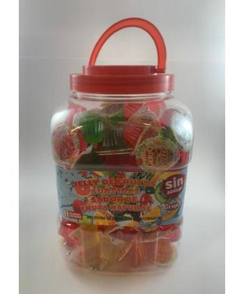 TARRINAS JELLY FRUTAS SIN AZÚCAR BOTE 160 Uds