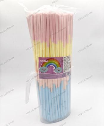 CAÑAS JARRA ARCOIRIS SIDRAL 160 Uds