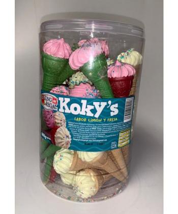 KOKYS CUCURUCHOS MERENGUE LIMÓN Y FRESA 40 Uds