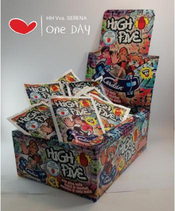 HIGH FIVE MANOS FRUTOS ROJOS DIP&LICK 40 Uds