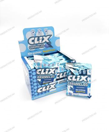 CLIX CARAMELOS SIN AZÚCAR MENTOL-EUCALIPTO 20x10 Uds