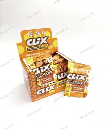 CLIX CARAMELOS SIN AZÚCAR MIEL LIMON 20x10 Uds