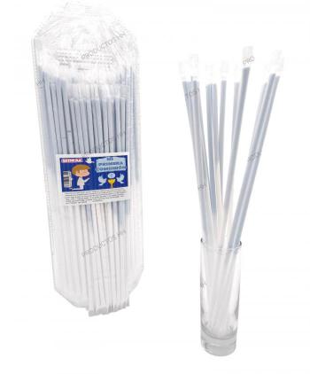 CAÑAS BICOLOR AZUL/BLANCA BANDEJA 100 Uds