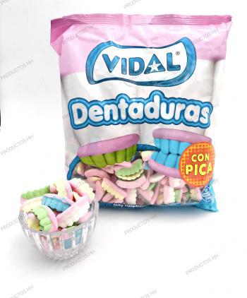 GOMAS VIDAL DENTADURAS DE COLORES AZUCAR 250 Uds
