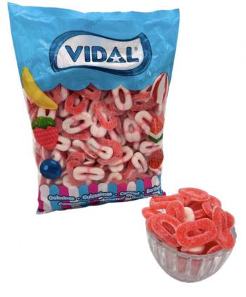 GOMAS VIDAL AROS FRESA AZUCAR 250 Uds