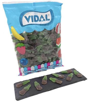 GOMAS VIDAL BOTELLA COLA VERDE AZUCAR 250 Uds