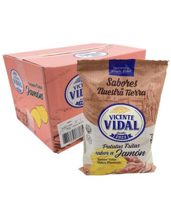 PATATAS JAMON RUSTICA 130 grs 9 Uds VICENTE VIDAL