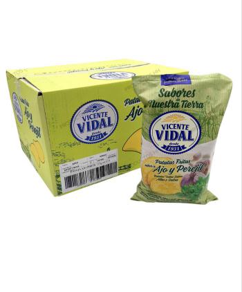 PATATAS AJO PEREJIL 125 grs 9 Uds VICENTE VIDAL