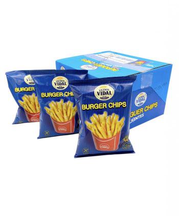PATATAS BURGUER CHIPS 95 grs 8 Uds VICENTE VIDAL