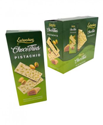 CHOCO THINS BLANCO PISTACHO ESTILO DUBAI 100 grs 15 Uds
