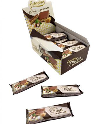 BARRITA CHOCOLATE AVELLANAS STYLE DUBAI 40 grs 24 Uds