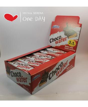 CHOCO WAFER 3*1 € 45 gr 24 Uds