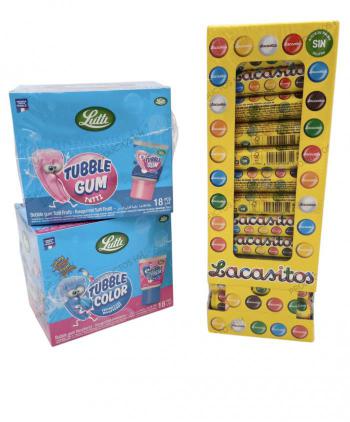 LOTE TUBBLE GUM + LACASITO TUBO 36 Uds