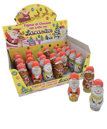 LACASITOS FIGURAS CHOCO-LECHE HUECAS 34 grs 24 Uds