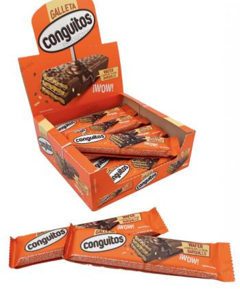 CONGUITOS WAFER CHOCO-LECHE BARQUILLO 20 Uds