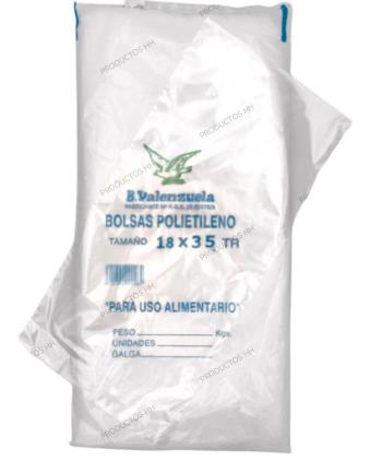 BOLSAS TRANSPARENTES 18 x 35 cm 1 Kg