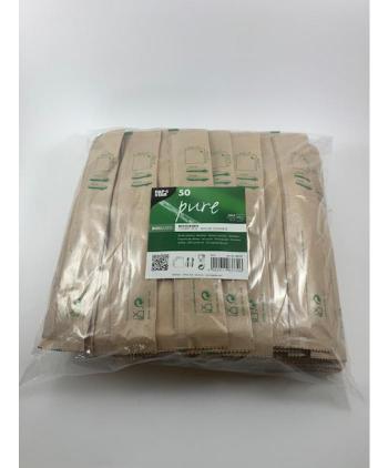 SET CUBIERTOS MADERA 50 UD