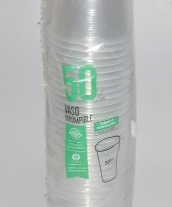 VASO TRANSPARENTE 500 cc 50 UD