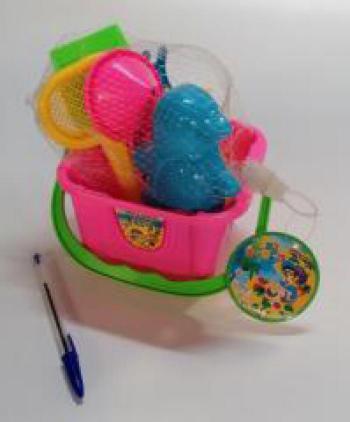 CUBO DE PLAYA CON ACCESORIOS